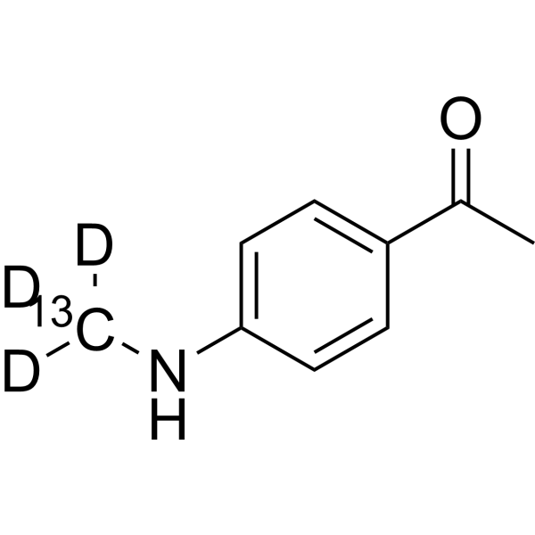 4-Acetyl-N-methylaniline-13C,d3